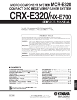 Yamaha CRXE-320 - Service Manual 